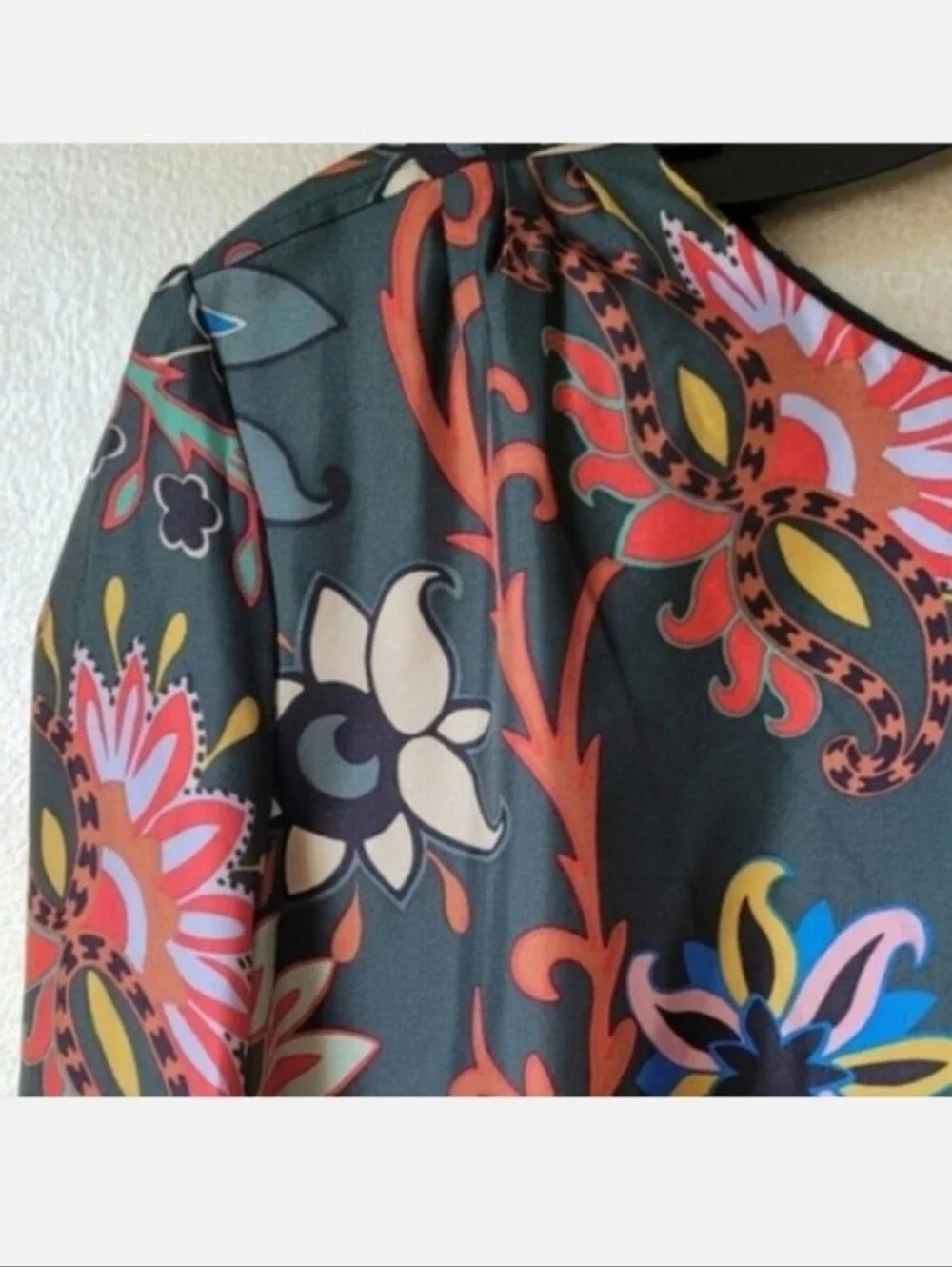 NWT TORY BURCH FLORAL SILK TWILL SHIFT DRESS IN BLACK MOUNTAIN FLORAL
